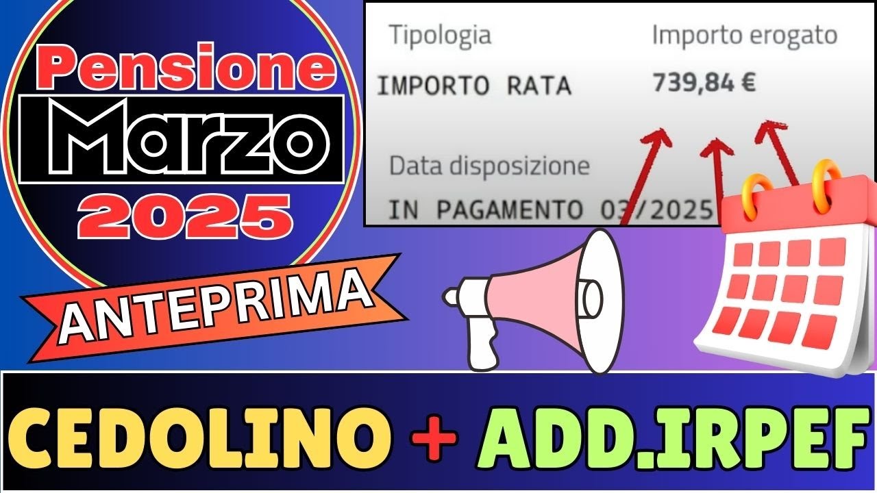 INPS ⚠️ ANTEPRIMA CEDOLINO DI MARZO 2025 ➡ STOP AI CONGUAGLI, NUOVE TRATTENUTE E SCADENZA RED 🚨
